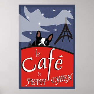 Le Cafe de Petit Chien, Parijs (eenheid) Poster