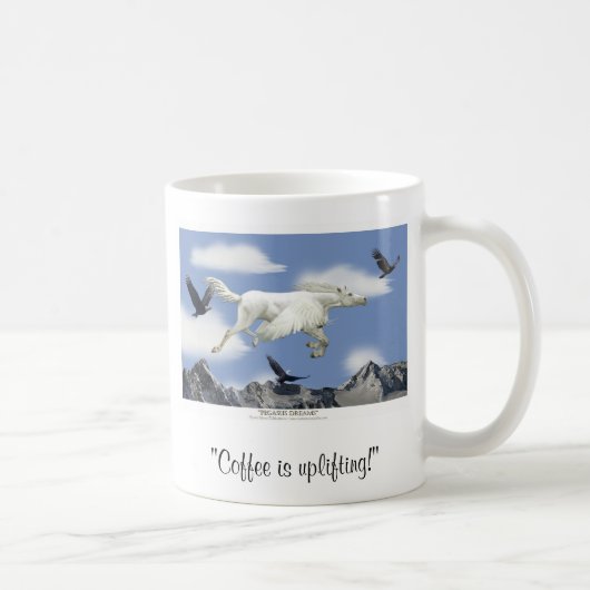 LE CAFÉ EST EN TRAIN D'EXPLOSER ! Pegasus Art Mug (Droite)