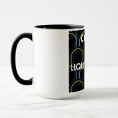 Le café est la thérapie liquide | Mug de café élég (Gauche)