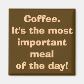 Le café est le plus important aimant de repas (Devant)