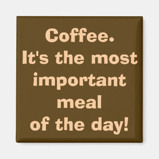Le café est le plus important aimant de repas