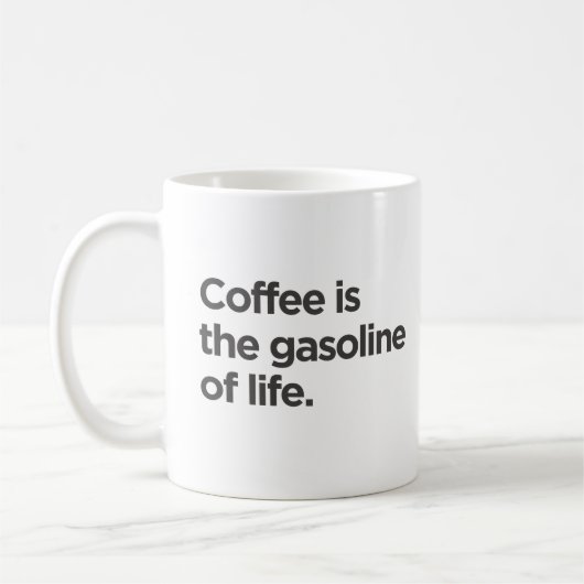 Le café est l'essence de la vie Mug (Gauche)