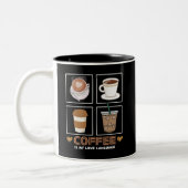 Le café est ma langue d'amour Mug (Gauche)