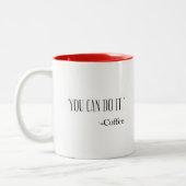 Le café est ma super puissance ! Mug à café à deux (Gauche)