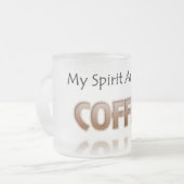 Le café est ma tasse givrée par chemise animale (Devant gauche)