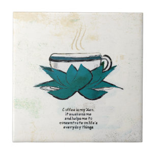 le café est mon carreau de céramique zen
