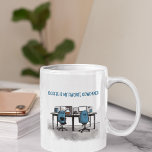 "Le café est mon collègue favori" Mug personnalisé<br><div class="desc">Café est Mon Coworker favori" tasse personnalisée - Blanc, Bleu et Gris Éclairez vos matins avec notre "Café est Mon Coworker favori" tasse personnalisée ou bouteille d'eau. Parfait pour les amateurs de café et les amateurs d'humour de bureau, cet article présente une illustration humoristique d'une installation de bureau où le...</div>