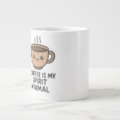 Le café est mon esprit animal drôle Mug (Devant)