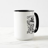 Le café est mon esprit Animal Premium Mug (Devant droit)