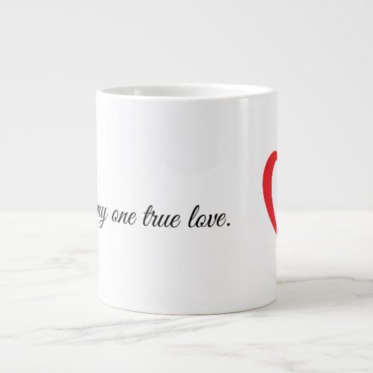 Le Café Est Mon Véritable Mug D'Amour Avec Le Coeu (Devant)