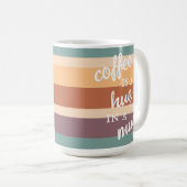 Le café est un câlin dans une Mug Moderne Couleurs (Devant droit)