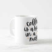 Le café est un câlin dans une tasse - Écriture man (Devant gauche)
