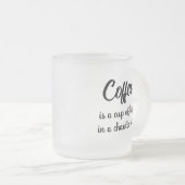 Le café est une tasse d'espoir dans un monde chaot (Devant droit)