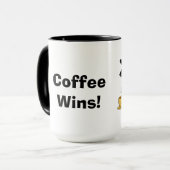 Le café gagne Tic Tac Toe Mug (Devant gauche)