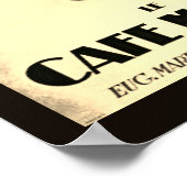 Le Cafe Martin Poster (Hoek)