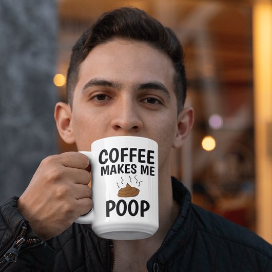 LE CAFÉ ME FAIT POOP papa MUGS