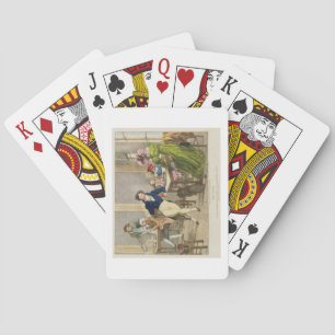 Le Cafe, pub. van Rodwell en Martin, 1820 (kleur) Pokerkaarten
