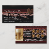 Le café récompense la carte (Devant / Derrière)