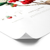 Le Cafier Martinique Red Berries White Petals Poster (Hoek)