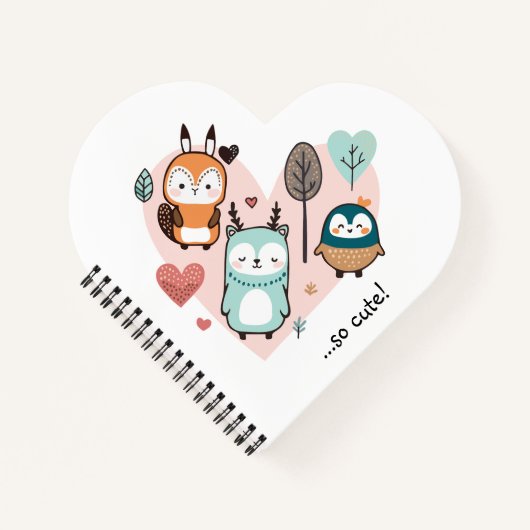 Le cahier à spirale présente une illustration mign (Devant)