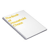 Le cahier de notes du chaos domestique (Côté Droit)