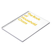 Le cahier de notes du chaos domestique (Côté gauche)