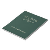 Le Cahier d'Élégance | Bloc-Notes Minimaliste (Tourné)