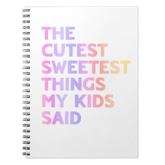 Le cahier des choses les plus mignonnes que mes en