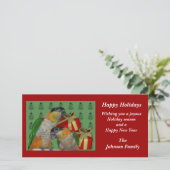 Le caïque Parrots la carte animale de vacances de (Debout devant)