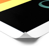 Le Caire, affiche de voyage vintage en Egypte (Coin)