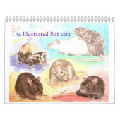 Le calendrier 2012 illustré de portrait de rat (Protection)