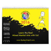 Le calendrier 2016 du Dojo II de Ryukyu (Protection)