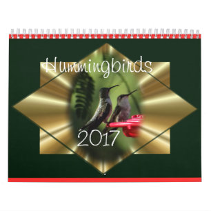 Le calendrier 2017 de colibri - changez l'année