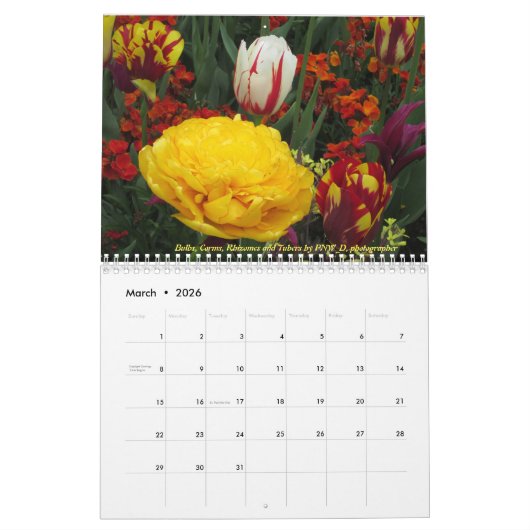 Le calendrier 2024 Dave's Garden Photo Contest (Mar 2026)