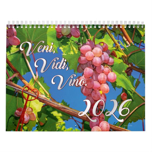 Le calendrier 2026 du vin - Veni, Vidi, Vino (Protection)