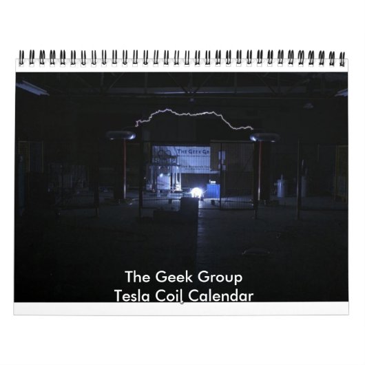 Le calendrier de bobine de Tesla de groupe de geek (Protection)