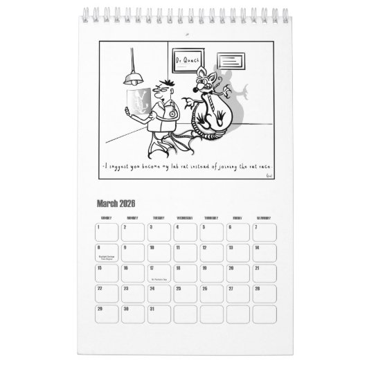 Le calendrier de fabulation (Mar 2026)