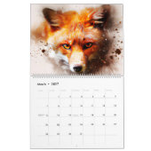 Le Calendrier De L'Art Faune Personnalise L'Année (Mar 2027)