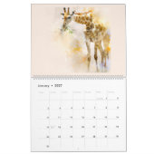 Le Calendrier De L'Art Faune Personnalise L'Année (Jan 2027)