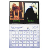 Le calendrier de LeeLee et de Lindsey (Feb 2027)