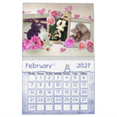 Le calendrier des animaux le plus mignon du chien (Feb 2027)