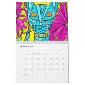 Le Calendrier des Chats Colorés (Feb 2027)