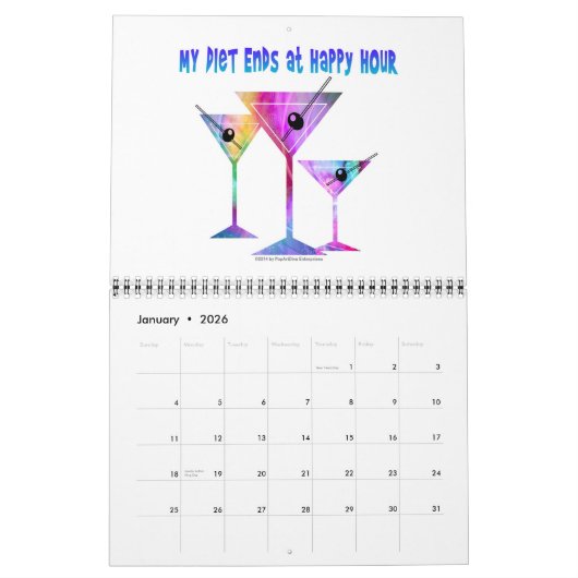 Le Calendrier des cocktails Martini Diva (Jan 2026)
