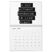 Le calendrier drôle à dire (Jan 2027)