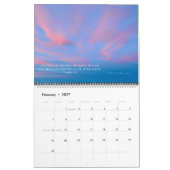 Le calendrier du ciel sur Terre avec des écritures (Feb 2027)