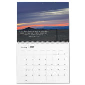 Le calendrier du ciel sur Terre avec des écritures (Jan 2027)