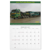 Le calendrier du rapport 2009 de camionneurs (Feb 2027)