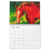 Le calendrier équin expressif d'art de 2019 (Mar 2026)
