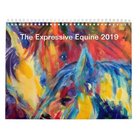 Le calendrier équin expressif d'art de 2019 (Protection)