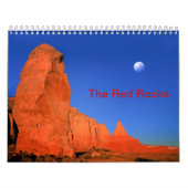 Le calendrier imprimé par coutume rouge de roche (Protection)